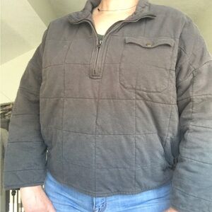 O’Neill Women’s Large charcoal Quiktes 3/4 Zip jacket